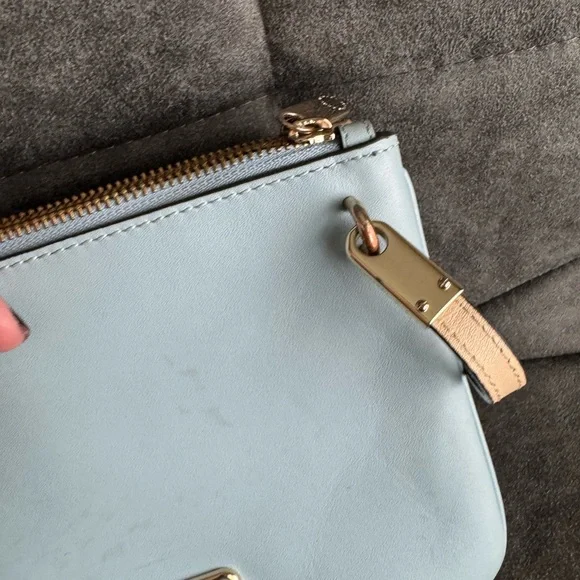 Marc By Marc Jacobs Womens Faded Blue Double Percy Crossbody Bag - Picture 6 of 12